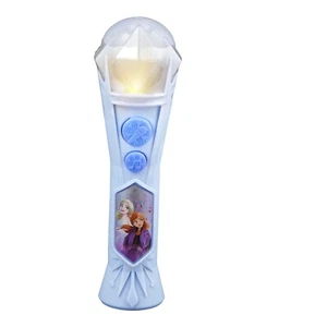 eKids Frozen Toy Microphone for Kids, Includes Built-in Music and Lights - Picture 1 of 4