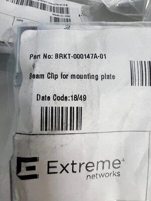 NEW Lot of 5x Extreme Networks BRKT-000147A-01 Beam Clips for AP7532 & AP7522 - Image 1 of 2