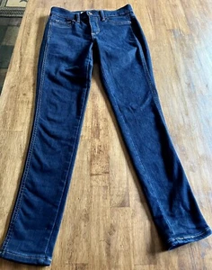 GAP 1969 Woman's Easy Leggings Low-Rise Jeans Women 25 Petite Stretch Blue Denim - Picture 1 of 6