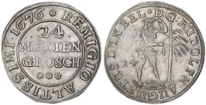 Braunschweig/Wolfenbüttel 24 Marie Penny 1676 Rudolf August For XF 112895 - Picture 1 of 1