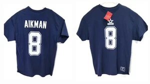 Mitchell And Ness Dallas Cowboys Troy Aikman #8 T-shirt XL Fading Shoulder - Picture 1 of 16