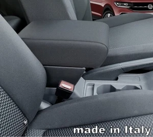 Reposabrazos central para VW T-CROSS TELA NEGRA longitud ajustable volkswagen plus - Imagen 1 de 4