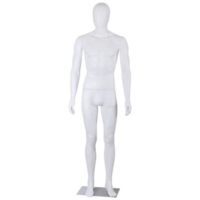 Maniquí Hombre Vestido Cuerpo Completo Forma Ajustable 73 Pulgadas Realista Desmontable Blanco Foto 1 de 4