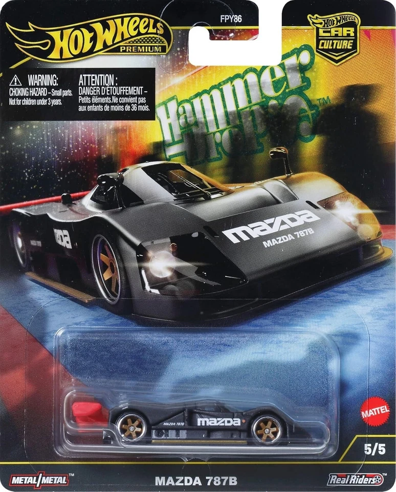 Coche fundido a presión Hot Wheels Premium Car Culture "Hammer Drop" Mazda 787B 1:64 Foto 1 de 1