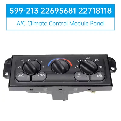 A/C Climate Control Module Panel 599-213 22695681 22718118 for Chevrolet AX - Image 1 of 4