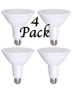 4 Pack Bioluz LED Dimmable PAR38 120W (uses 13 Watts) 1050 Lumen 3000K UL Listed - Picture 1 of 5