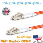 Lc To Lc Multimode Duplex Patch Cable Om1 62.5/125 100M To 300M
