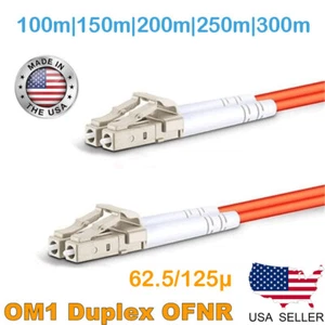 LC AUF LC MULTIMODE DUPLEX PATCHKABEL OM1 62,5/125 100M BIS 300M - Bild 1 von 2