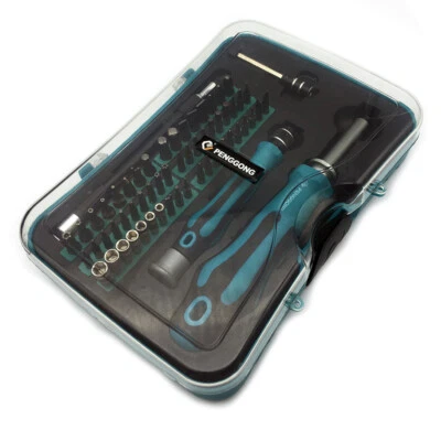 62 in 1 Precision Screwdriver Set Hex Phillips Torx Slotted Bit Ergonomic Handle - Image 1 of 4