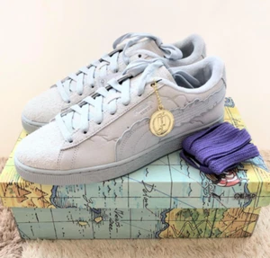 PUMA x UNA PIEZA LUFFY Gamuza "Gris Pluma-Gris Platino" 396524_01 NUEVO EE. UU. 4-12 - Imagen 1 de 14