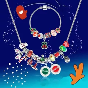 Pulseras con dije de calendario de Adviento para niñas, niñas cadena de eslabones de joyería - Imagen 1 de 5