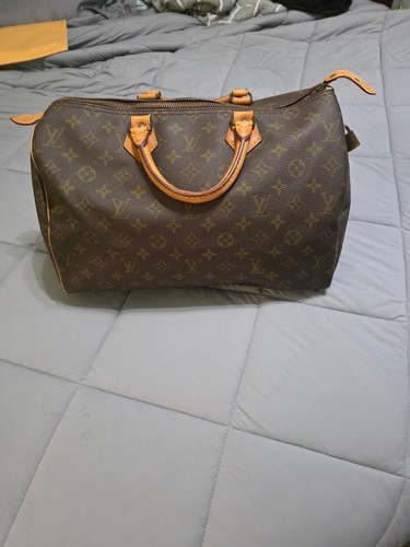 LOUIS VUITTON（LV） Louis Vuitton Speedy Duffle 35 Monogramma in tela marrone