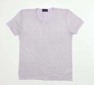 Fashion Extra Womens Purple Acrylic Basic T-Shirt Size 12 Round Neck - Picture 1 of 12