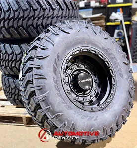 17" Vision Tactical Black Wheels 37" MT Tires 8x170 Ford Super Duty Excursion - Picture 1 of 6