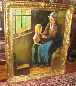 SIGNED 19th CENTURY EUROPEAN PAINTING,FRAMED - Picture 1 of 12