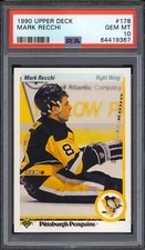 1990-91 Upper Deck #178 Mark Recchi Rookie Card RC PSA 10 Gem Mint