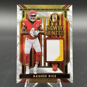 2023 Gold Standard Rashee Rice nuova coniazione Rookie Patch/49 Chiefs RC - Foto 1 di 7