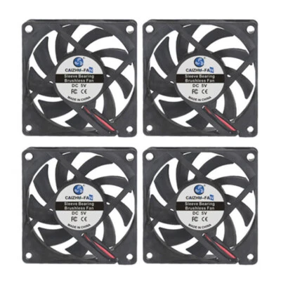 2/4x Lüfter Gehäuselüfter für PC Computer 80mm 70/60/50/40/30/25mm leise FAN 12V - Bild 1 von 4
