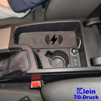 Base de carga inductiva Alcantara reposabrazos central BMW E90 E91 E92 E93 20W - Imagen 1 de 4