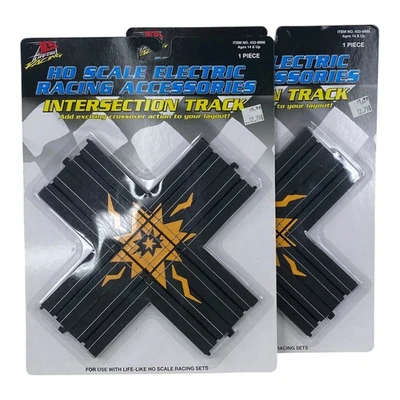 Life Like Racing Escala HO Intersección Pista Walthers 433-9898 NUEVO Lote de 2 Foto 1 de 4