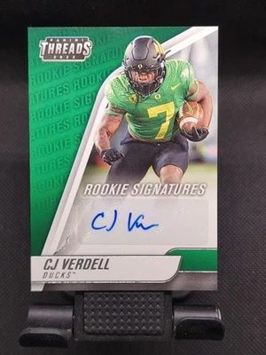 2022 Chronicles Threads DP - CJ Verdell Rookie Signatures Colts Oregon Ducks  - Image 1 of 3