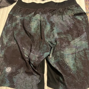 Men’s Lululemon Swim Trunks Size Medium Multicolor Green Blue Gently Used - Picture 1 of 7
