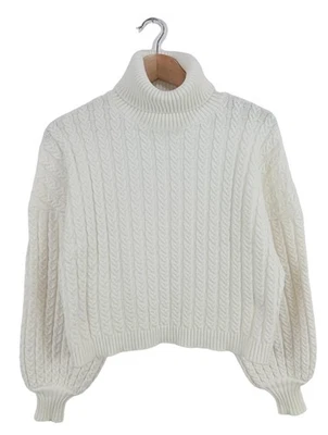 MOHITO Jersey holgados Mujeres Jersey Talla EU 36 blanco look casual - Imagen 1 de 4