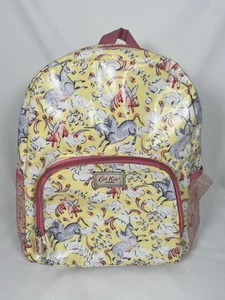 Zaino Cath Kidston per bambini zaino unicorni maiali volanti rivestito cotone giallo  - Foto 1 di 22