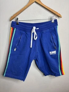 Pantalones Cortos Club Billionaire Boys Para Hombres Grandes Azul Arco Iris Rayas Cordón Atlético - Imagen 1 de 8