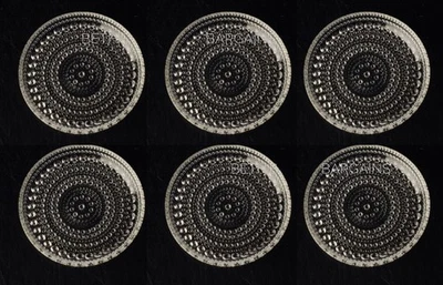 6 NEW in Box Arabia Iittala KASTEHELMI Dewdrop Coaster Set Oiva Toikka MCM - Image 1 of 4