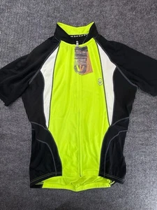 Canari Cycling Jersey Shirt Mens XXL Green Black Lightweight Zip Biker Shirt New - Picture 1 of 13