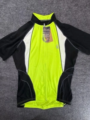 Canari Cycling Jersey Shirt Mens XXL Green Black Lightweight Zip Biker Shirt New - Image 1 of 4