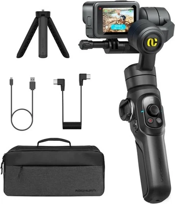 Gimbal Stabilizer for Go Pro, Handheld Gimbal with 360° Rotation for Video Re... - Image 1 of 4