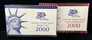 2000-S Silver Proof Set and a 2000-S Clad Proof Set! - Picture 1 of 4
