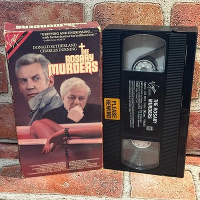 The Rosary Murders VHS Used Donald Sutherland Charles Durning 1987 Virgin Myster - Image 1 of 3