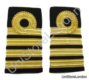 Epaulette Naval Captain Rank Marking Curl 3 Bars R327 - Picture 1 of 1