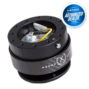 Volante NRG liberación rápida - Gen 2.0 - negro con fibra de carbono real - Imagen 1 de 7