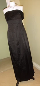 Elegante Maxi Vestido Phase Eight Negro Tafetán Bodycon Sin Tirantes Talla 18👗Precio de venta sugerido por el fabricante £275 - Imagen 1 de 16