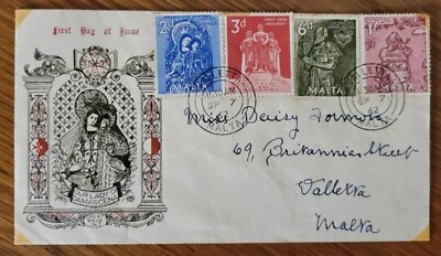 Rare Pictorial FDC Malta Great Siege Commemoration First Day Cover 1962 - Image 1 of 2