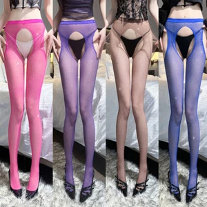 Medias de mujer entrepierna abierta medias de pedrería ultrafinas - Imagen 1 de 34