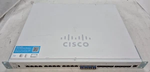 Cisco CBS3850-24XTS 24-port 10G Stackable Managed Switch W/ 4X Cisco GLC-LN-SMC - Picture 1 of 8