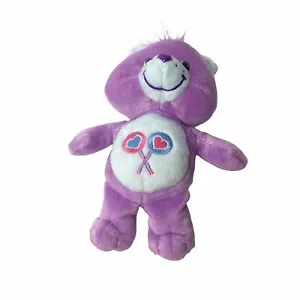 Compartir Cuidado del Oso Osos Love Lollipop Púrpura Peluche Animal 8” Pequeño Lindo - Imagen 1 de 5