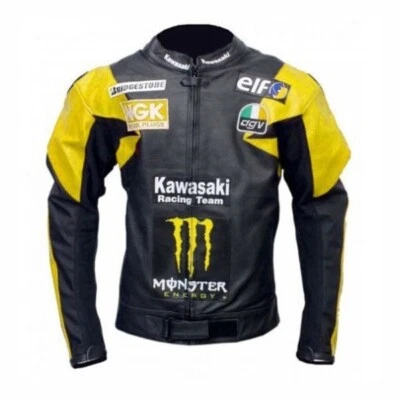 Custom Motorcycle Cowhide Leather Jacket Motorbike Protected Racing Jacket - Image 1 of 3