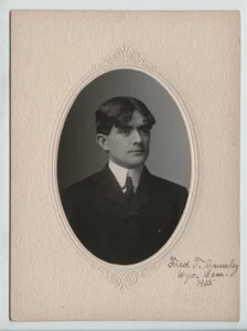1905 Photo Portrait Rev. Frederick T. Crumley, Wyoming Seminary, Wilkes-Barre PA - Picture 1 of 2