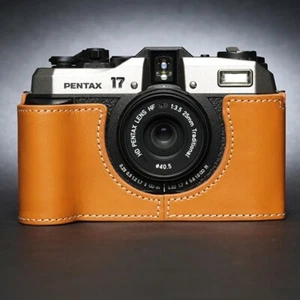 2025 Handmade Genuine Leather Half Camera Case Covers Protection For Pentax 17 - Picture 1 of 29
