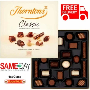 THORNTONS CLASSIC  CHOCOLATE 262G BOX/MILK ,WHITE & DARK CHOCOLATES 🇬🇧 SELLER  - Picture 1 of 7