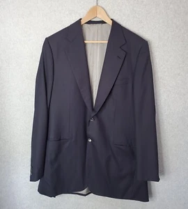 Brioni Jacket Sport Coat 2 Button Dark Blue Nomentano Sz US 44L 100% Wool Blazer - Picture 1 of 18