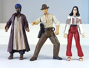 Indiana Jones RotLA Lot 3.75" Action Figures Indy Marion Monkey Man 2007 Hasbro - Picture 1 of 7