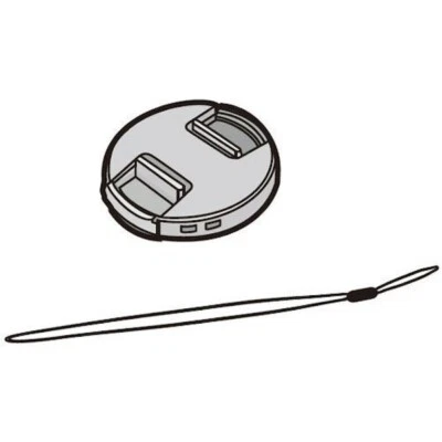 PANASONIC Lens Cap Lid Cover + String 01 - Image 1 of 2
