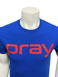Pray Period Unisex Shirt Adult Size Small S Blue Short Sleeve Regular Fit - Picture 1 of 11